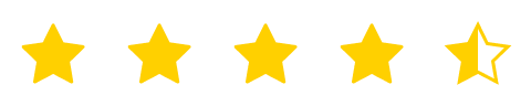 4.5 out of 5 star customer rating